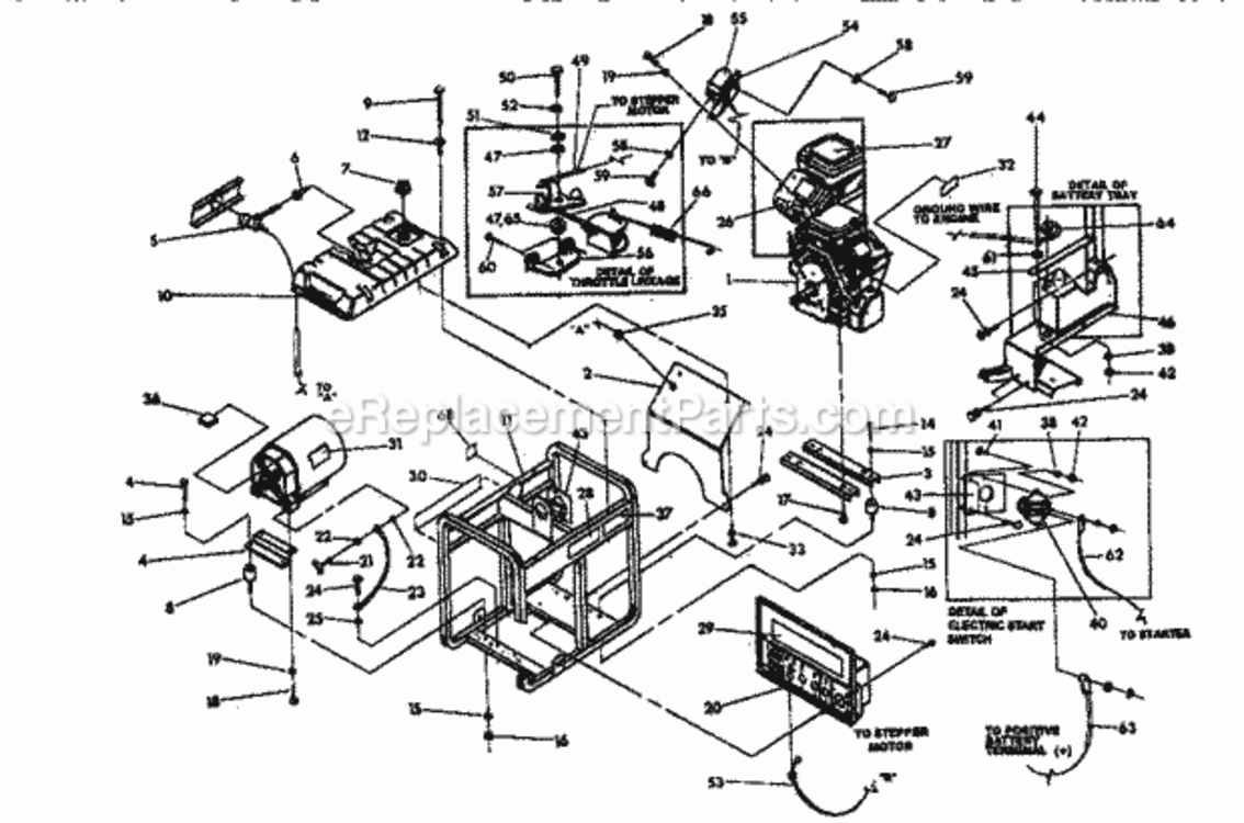 Page B Diagram and Parts List for 580328390  Craftsman Generator