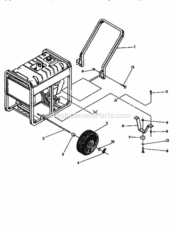 Page A Diagram and Parts List for 580328391  Craftsman Generator