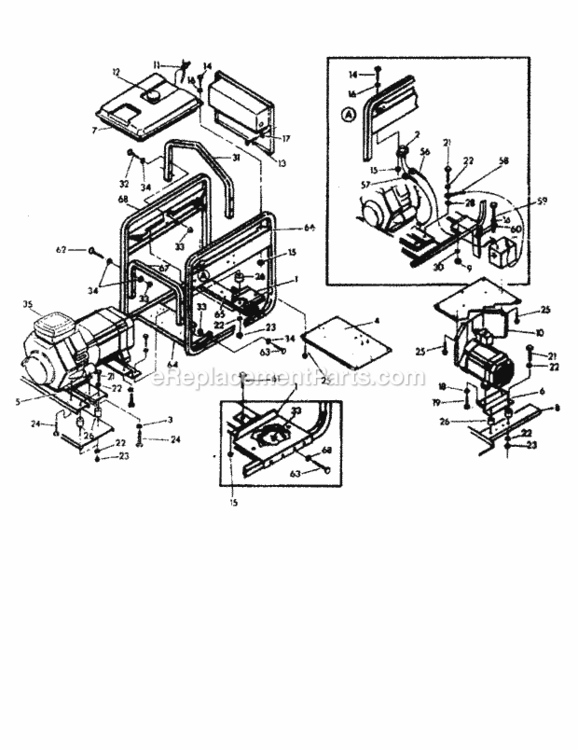 Page D Diagram and Parts List for 580328392  Craftsman Generator