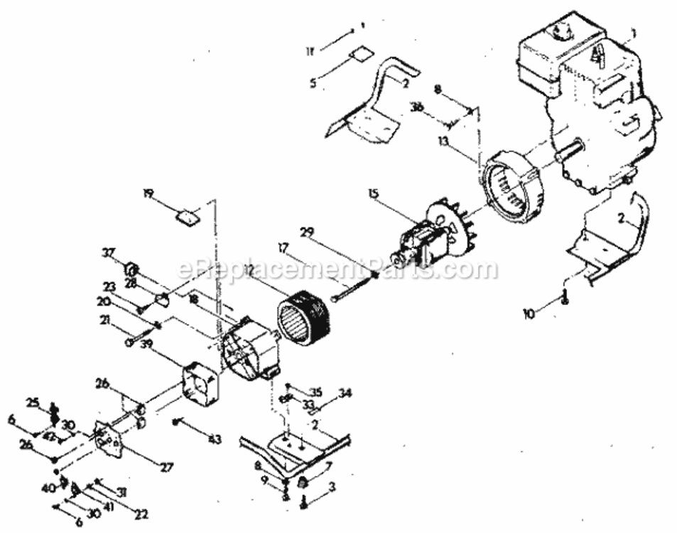 Page A Diagram and Parts List for 580328451  Craftsman Generator