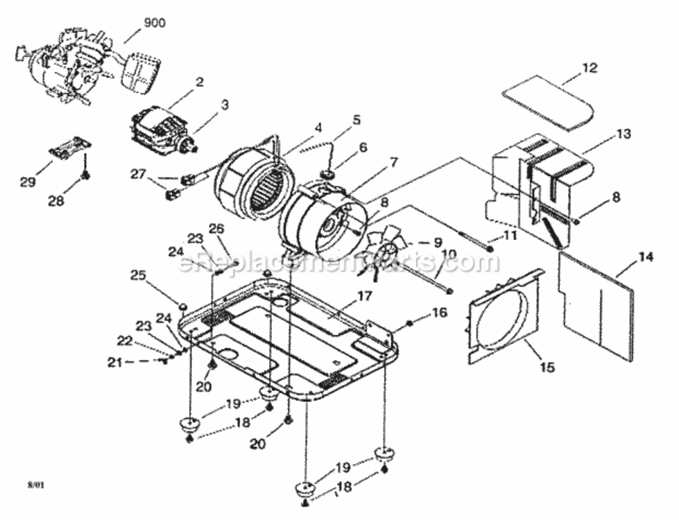 Page A Diagram and Parts List for 580329100  Craftsman Generator