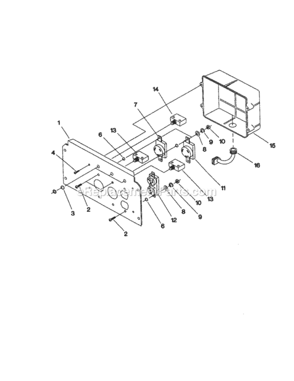 Page B Diagram and Parts List for 580329130  Craftsman Generator