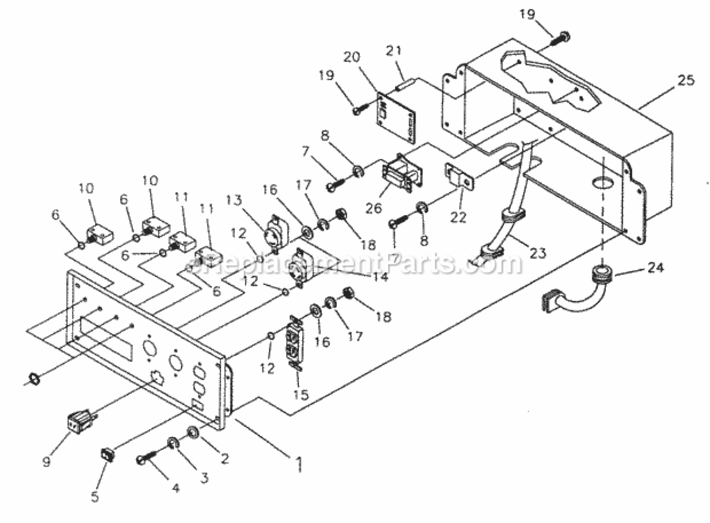 Page B Diagram and Parts List for 580329160  Craftsman Generator