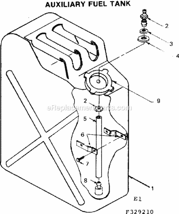 Page E Diagram and Parts List for 580329210  Craftsman Generator