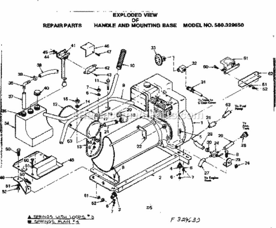 Page D Diagram and Parts List for 580329630  Craftsman Generator
