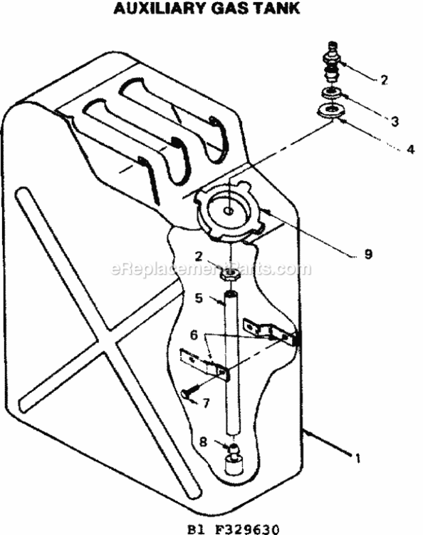 Page B Diagram and Parts List for 580329650  Craftsman Generator