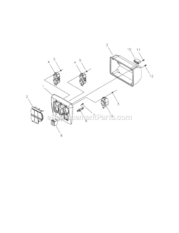 Page B Diagram and Parts List for 580675610  Craftsman Generator