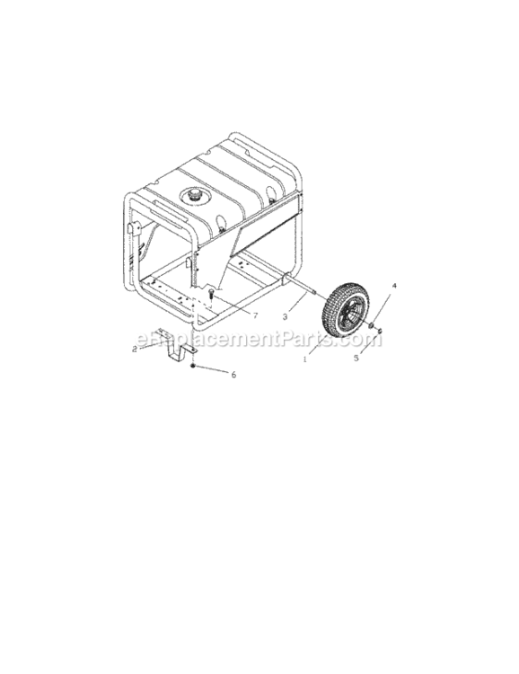 Page D Diagram and Parts List for 580675610  Craftsman Generator