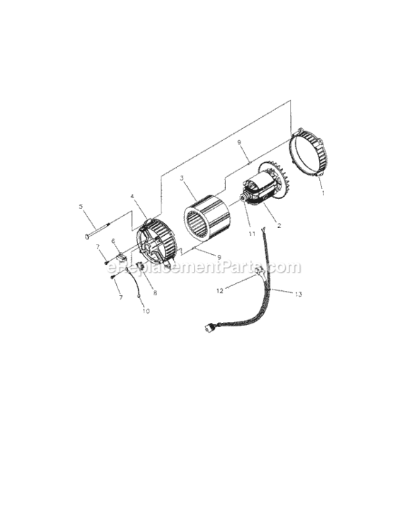 Page C Diagram and Parts List for 580675611  Craftsman Generator