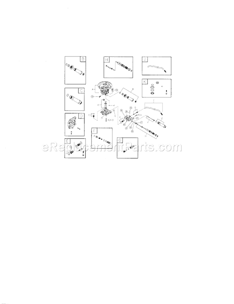 Pump Diagram and Parts List for 580676641  Craftsman Pressure Washer