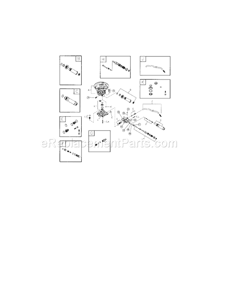 Pump Diagram and Parts List for 580676651  Craftsman Pressure Washer
