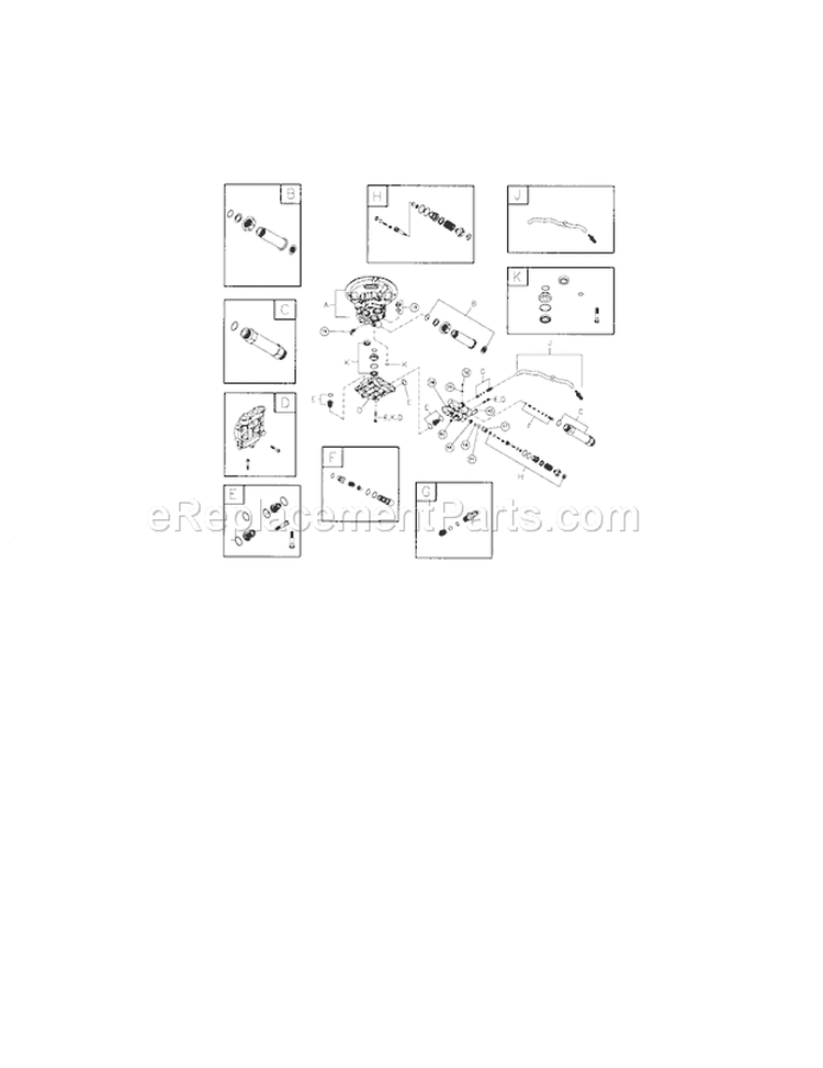 Pump Diagram and Parts List for 580676661  Craftsman Pressure Washer
