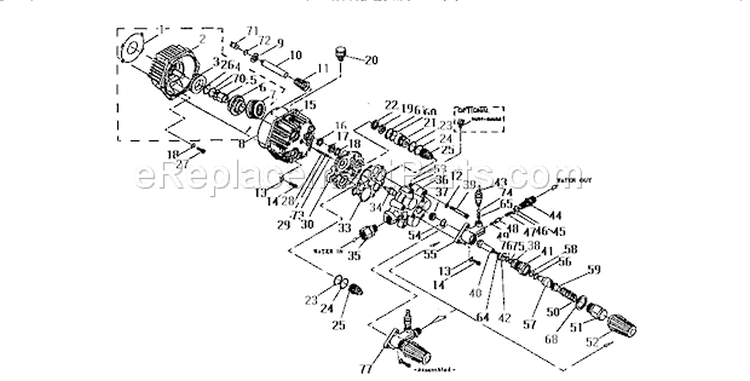 Page B Diagram and Parts List for 580742500  Craftsman Pressure Washer