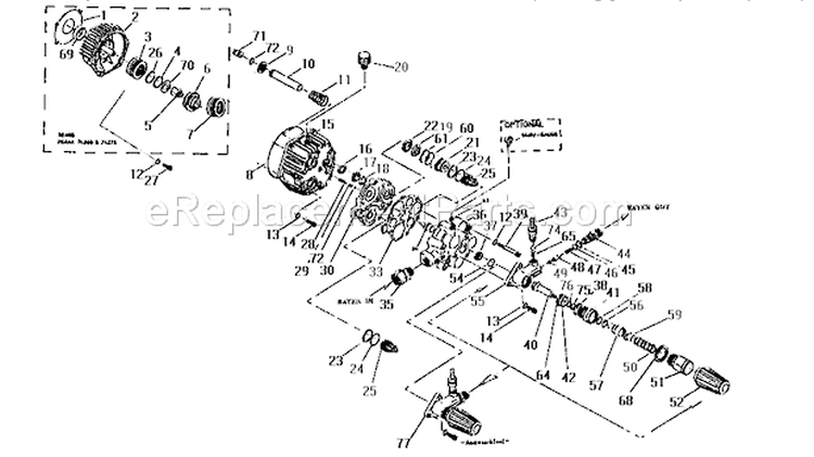 Page C Diagram and Parts List for 580742650  Craftsman Pressure Washer