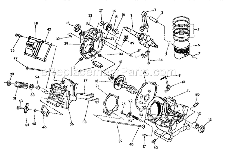 Crankshaft Diagram and Parts List for 580742781  Craftsman Pressure Washer