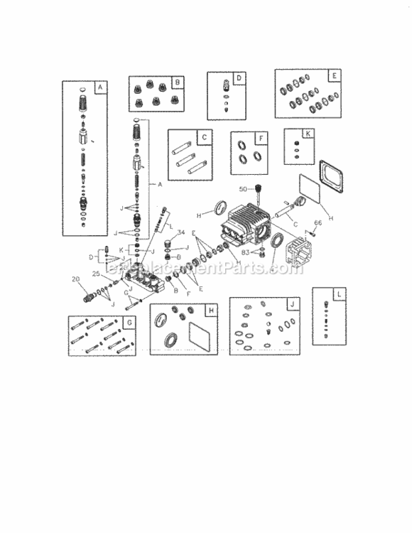 Page B Diagram and Parts List for 580750840  Craftsman Pressure Washer