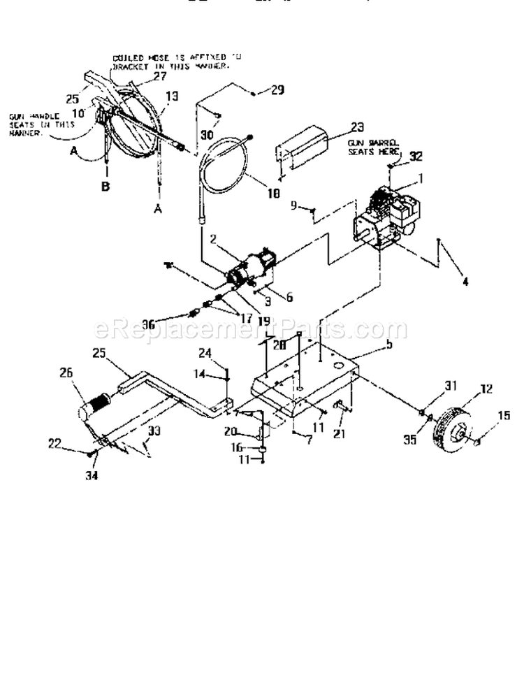 Page A Diagram and Parts List for 580751350  Craftsman Pressure Washer