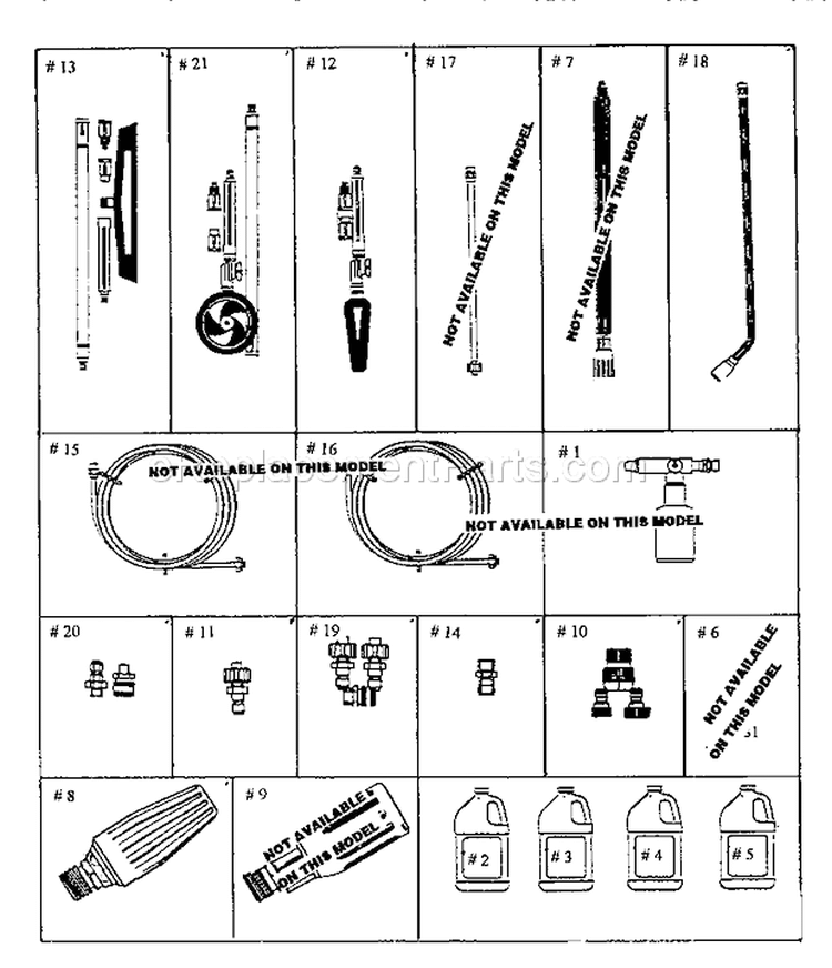 Page C Diagram and Parts List for 580751350  Craftsman Pressure Washer
