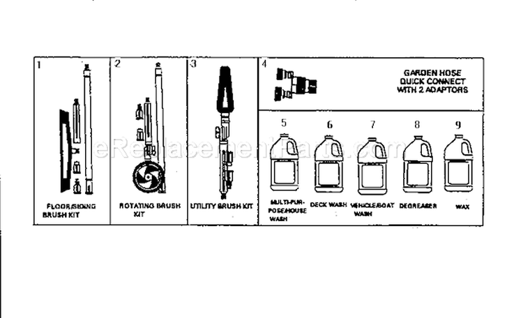 Page D Diagram and Parts List for 580751410  Craftsman Pressure Washer