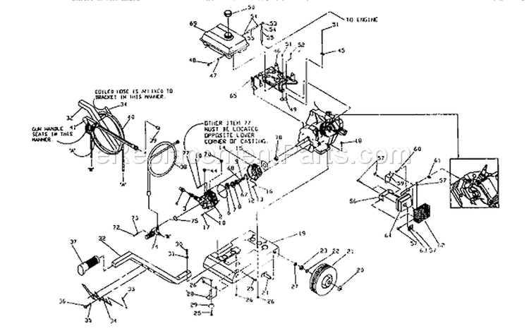 Page A Diagram and Parts List for 580751651  Craftsman Pressure Washer