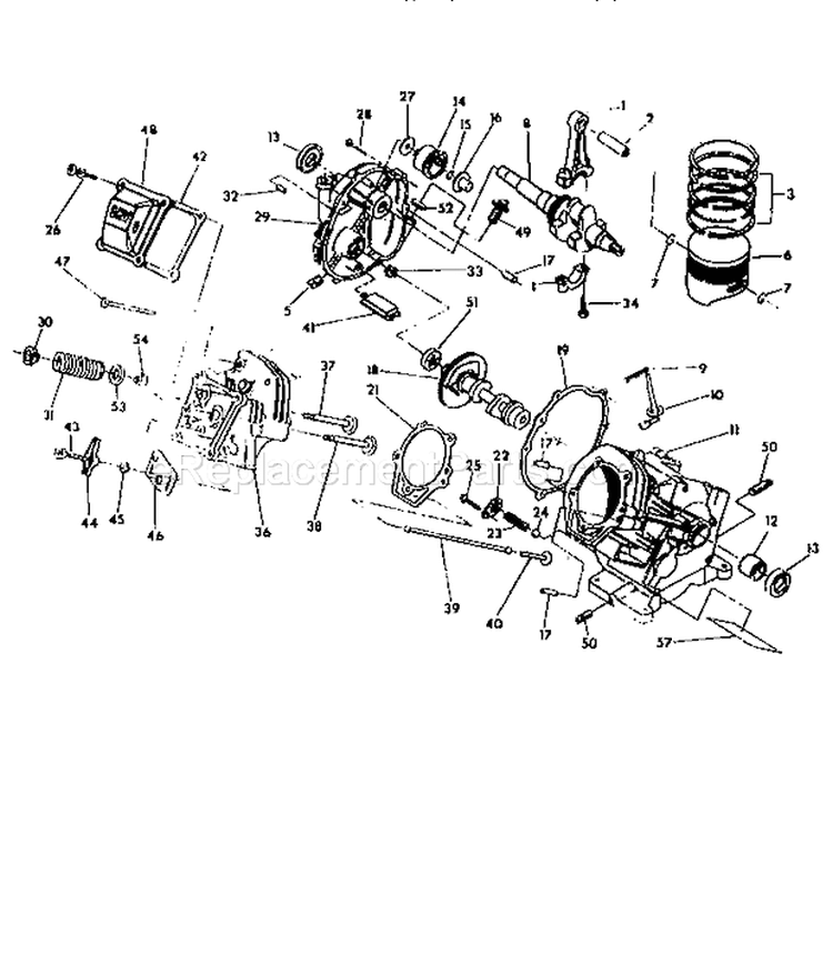 Page E Diagram and Parts List for 580751651  Craftsman Pressure Washer