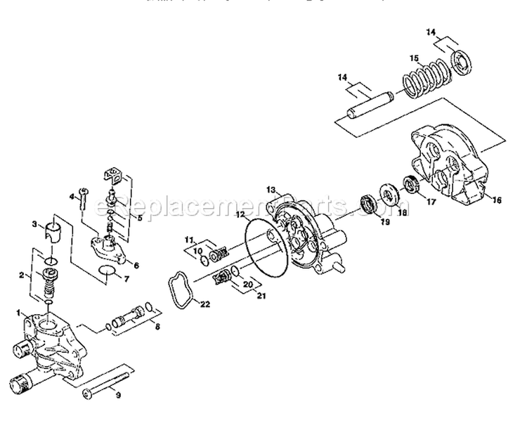 Pump Diagram and Parts List for 580751710  Craftsman Pressure Washer