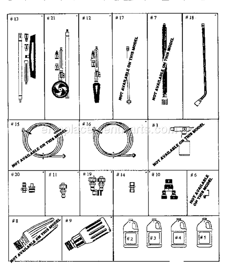 Page F Diagram and Parts List for 580751780  Craftsman Pressure Washer