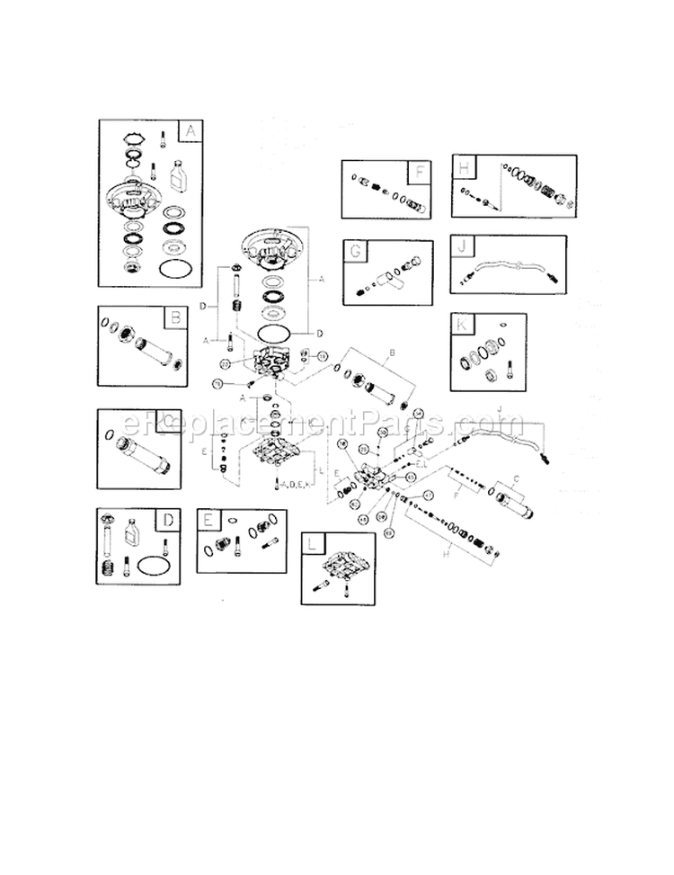 Pump Diagram and Parts List for 580752300  Craftsman Pressure Washer