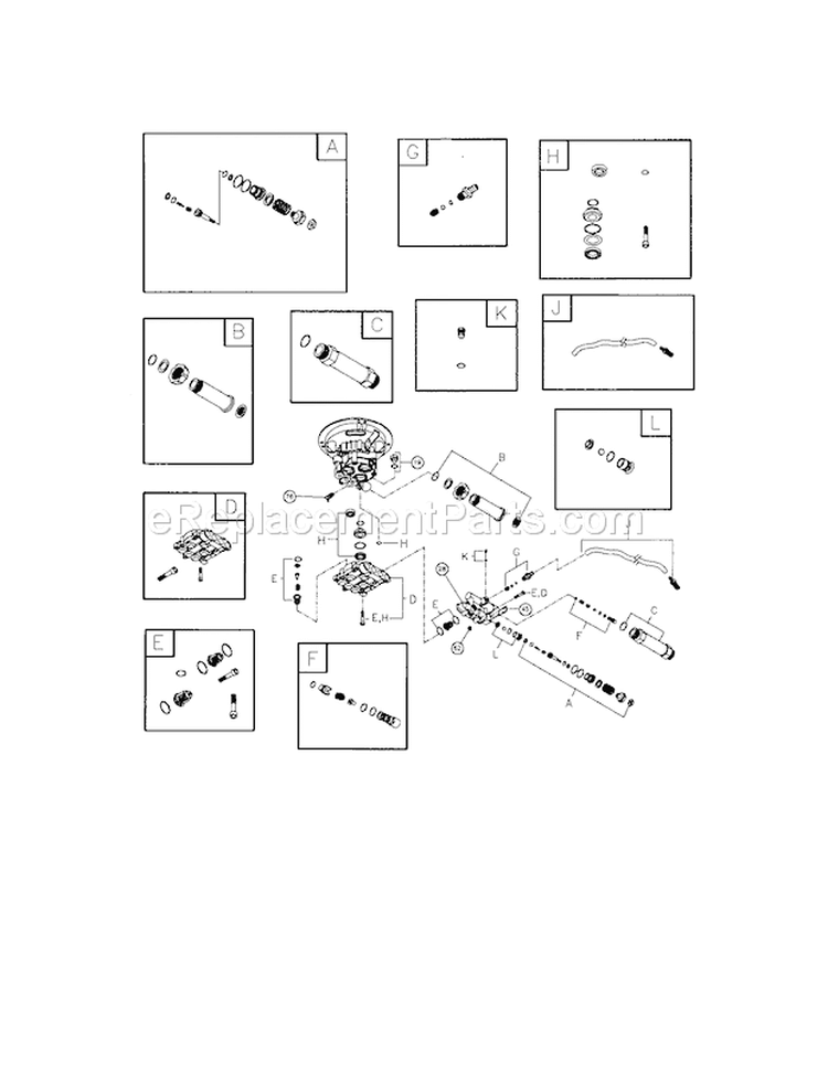 Pump Diagram and Parts List for 580752330  Craftsman Pressure Washer
