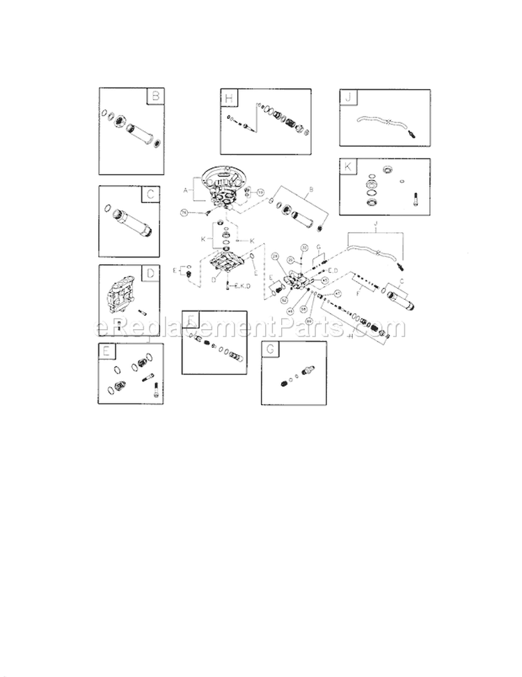 Pump Diagram and Parts List for 580752340  Craftsman Pressure Washer