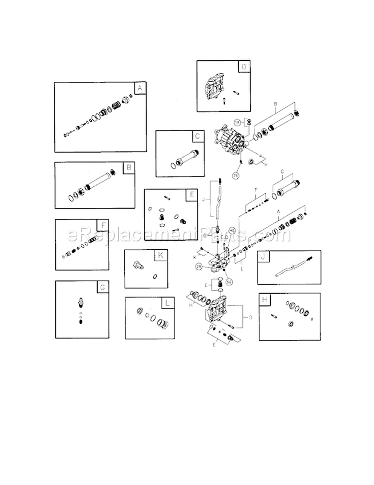 Pump Diagram and Parts List for 580752370  Craftsman Pressure Washer