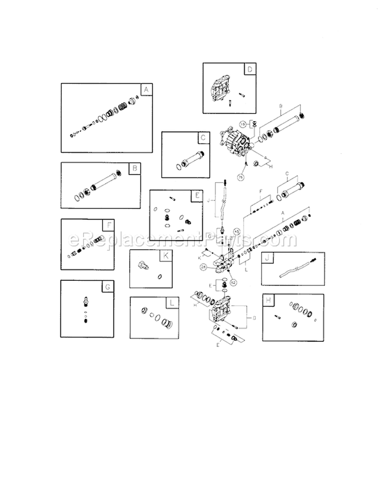 Pump Diagram and Parts List for 580752420  Craftsman Pressure Washer