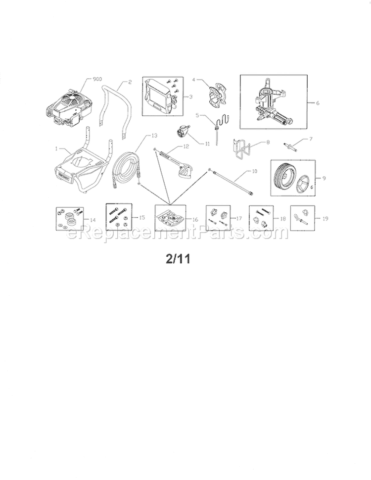 Page A Diagram and Parts List for 580752532  Craftsman Pressure Washer