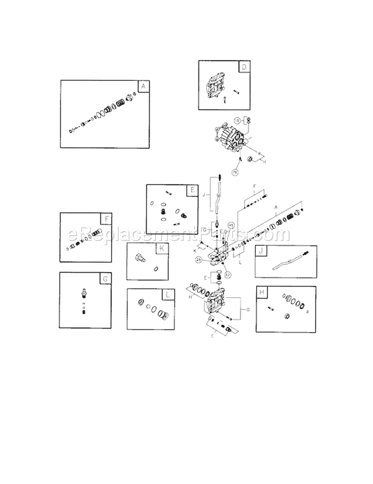 Pump Diagram and Parts List for 580752820  Craftsman Pressure Washer