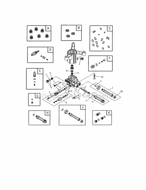 Page B Diagram and Parts List for 580752900  Craftsman Pressure Washer