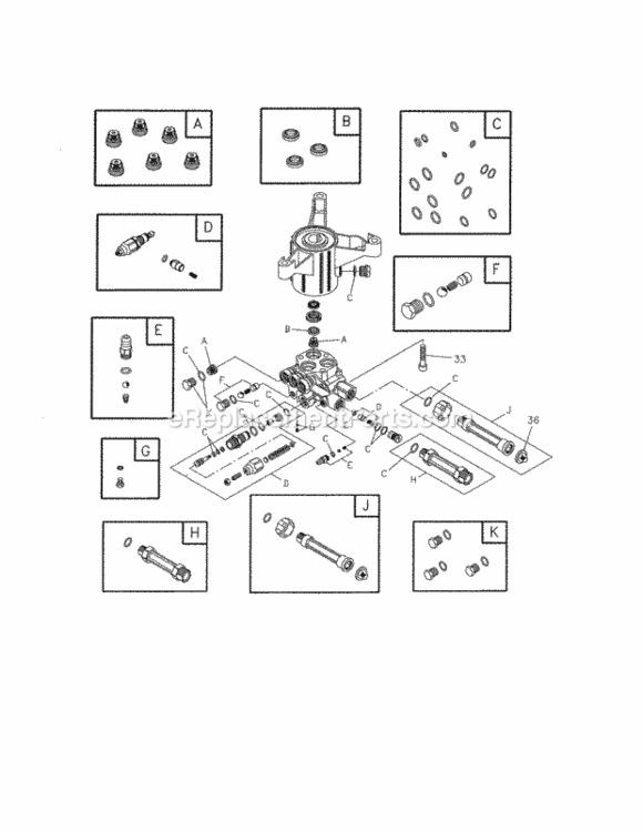 Page B Diagram and Parts List for 580752920  Craftsman Pressure Washer