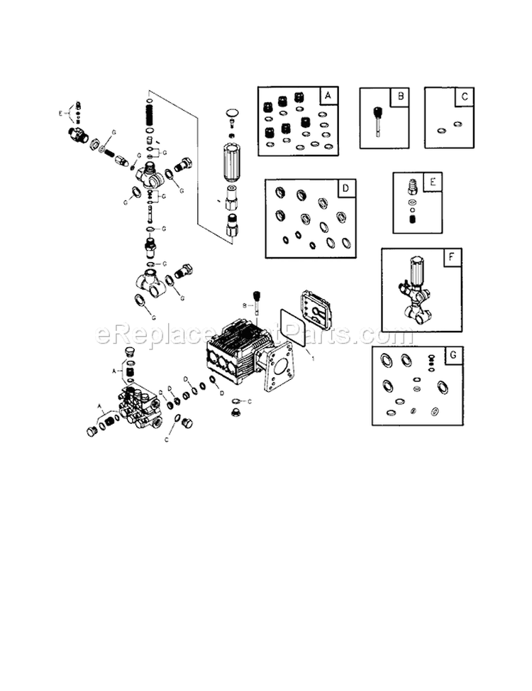 Pump Diagram and Parts List for 580753410  Craftsman Pressure Washer