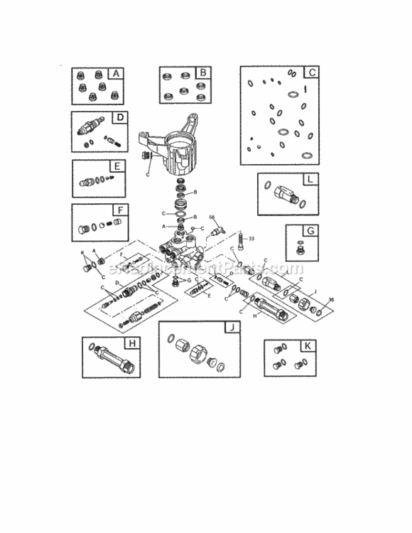 Page B Diagram and Parts List for 580754950  Craftsman Pressure Washer