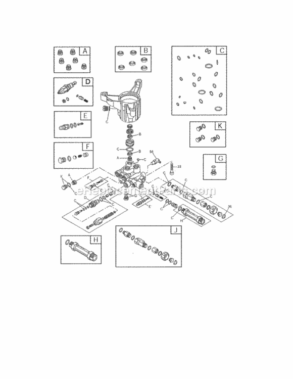 Page B Diagram and Parts List for 580754951  Craftsman Pressure Washer