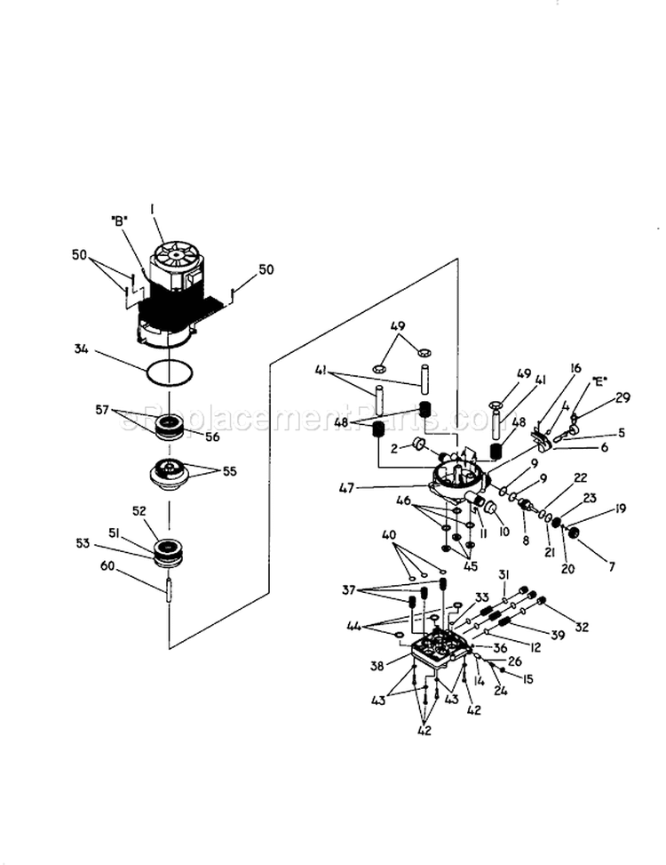 Page C Diagram and Parts List for 580760000  Craftsman Pressure Washer