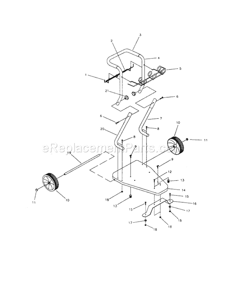 Page C Diagram and Parts List for 580760003  Craftsman Pressure Washer