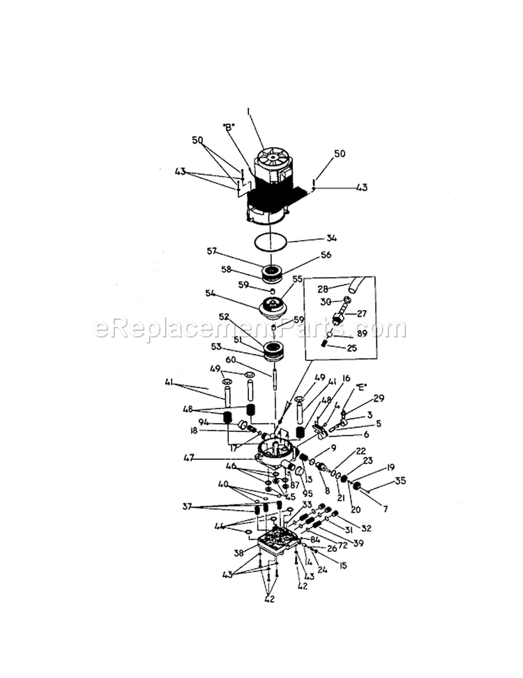 Page C Diagram and Parts List for 580760211  Craftsman Pressure Washer