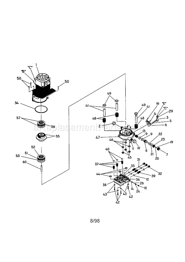 Page A Diagram and Parts List for 580760241  Craftsman Pressure Washer