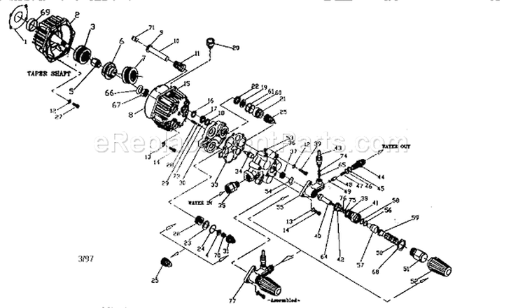 Page A Diagram and Parts List for 580762600  Craftsman Pressure Washer
