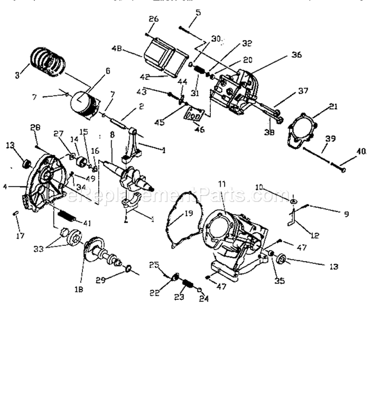 Page H Diagram and Parts List for 580762600  Craftsman Pressure Washer