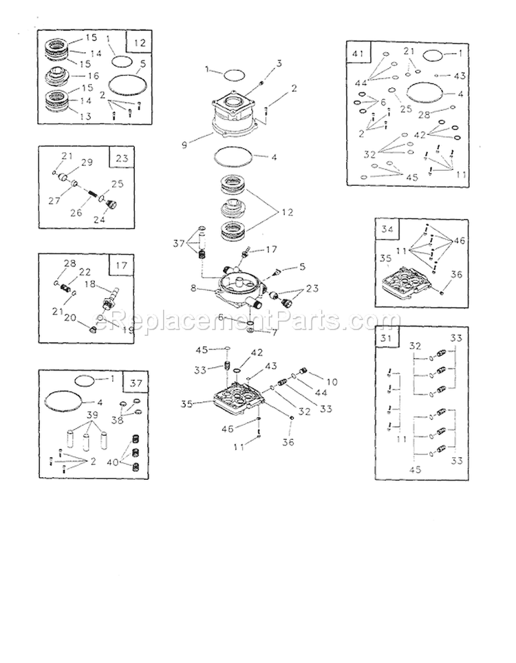 Housing Diagram and Parts List for 580767300  Craftsman Pressure Washer