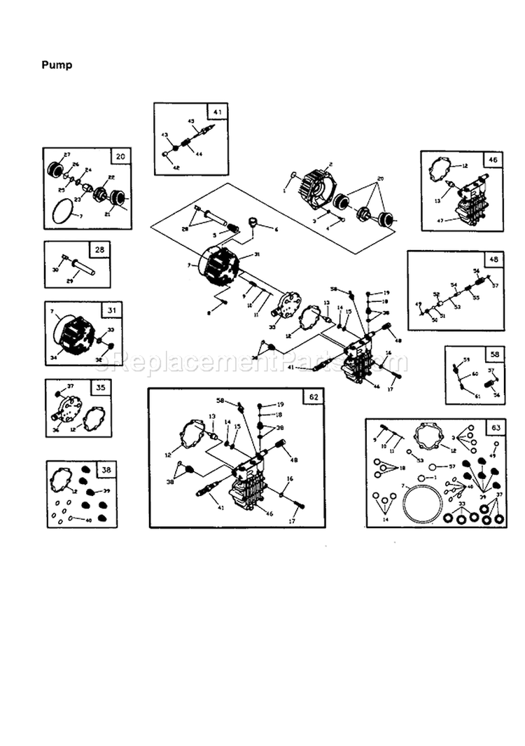 Page B Diagram and Parts List for 580768030  Craftsman Pressure Washer