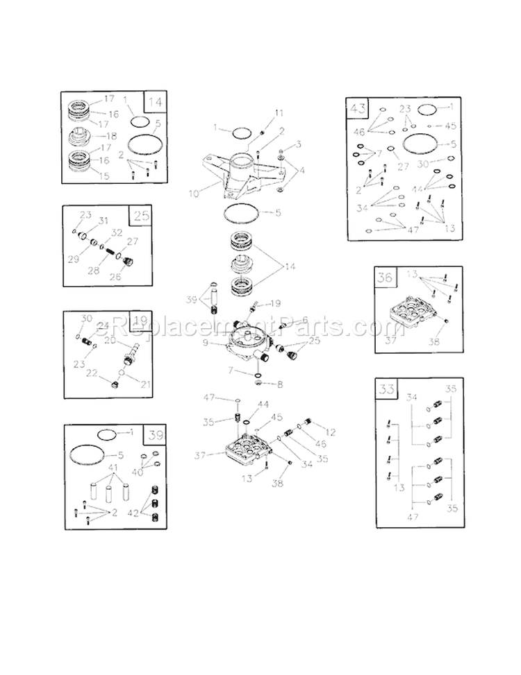Pump Diagram and Parts List for 580768328  Craftsman Pressure Washer