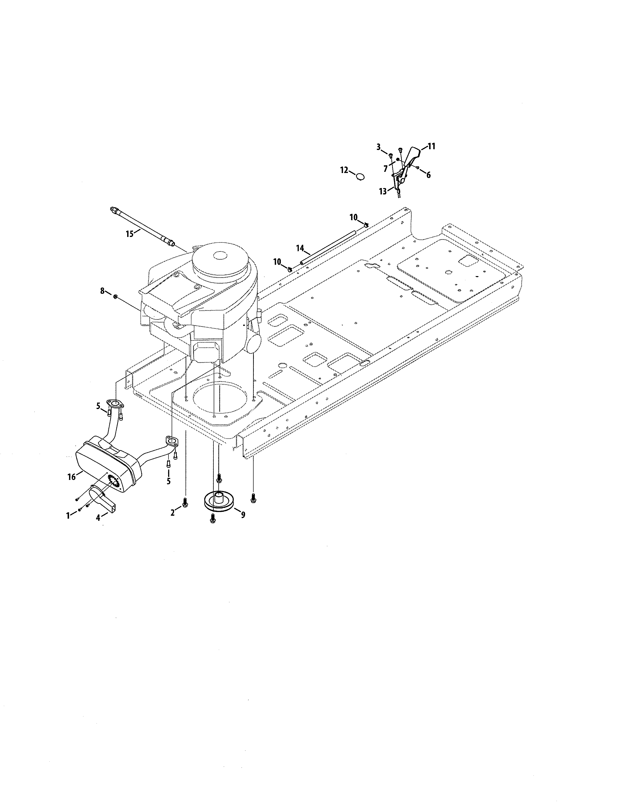 Engine/twin Muffler Diagram and Parts List for 247204000  Craftsman Engine