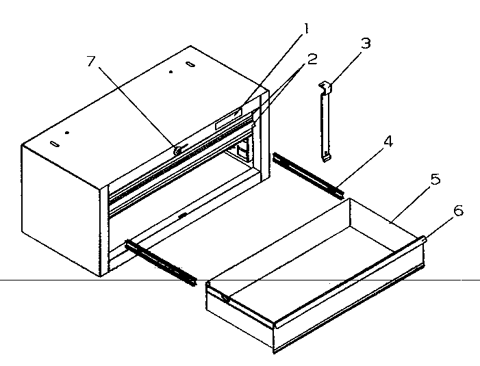 Chest Diagram and Parts List for 706622300  Craftsman Tool Stand & Cart